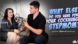 Stepson Bruno Has A Special Naughty Gift For Her Cock Hungry 50 Year Old Stepmom Daisy O