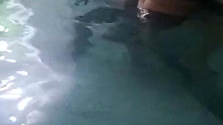 Foot Fetish My Stepmom Models Them in the Hotel Pool