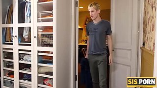 Step Sister Seduces Brother - Hot Russian Teen Karina Lustful Fucks Him Blindfolded