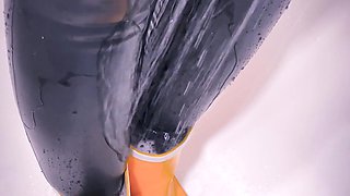 Black Latex Catsuit