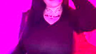 Goth Mommy sexy striptease JOI dirty talk