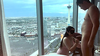 Fuck the Out of a Rich Chinese College Student Sugar Baby in a Vegas Rise Penthouse Before Cumming in Her Pussy