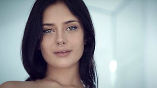 Smooth fucking in the living room with gorgeous girl Maria Wars