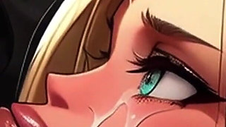 Big Titty Tifa & Petite Aerith Star in Spicy Toons: the Subway