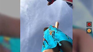 Alimela on beach play pussy and fuck dildo to squirt pt5