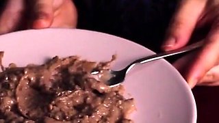 Chewing Her Brownie and Cumming on It