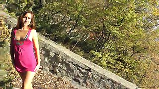 Hairy cutie Era masturbates outdoors - WeAreHairy