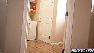 Facial action with tough Mila Taylor from Perverted POV