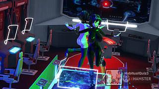 mmd r18 Hi-Fi-Raver Deep Space fuck hard big dildo 3d hentai sex dance HMW cheating wife cosplay