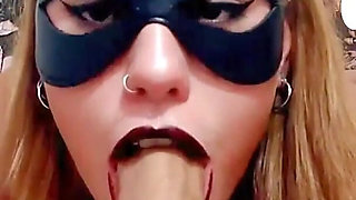 Destroyed throat and cum face inverted