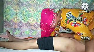 Stepmom in Full Romantic mood- Indian Stepmom Pinki stay one night with her stepson in naked, she seduced and fucked