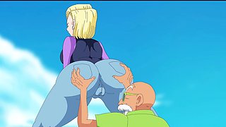 Android 18's wild adventure for a nut in Dragon Ball Part 1 - barely legal fun