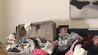 Hot Blonde Short Skirt Lover Beautiful Girl Comes for a Fashion Try on Haul Turns Out a Porn Casting