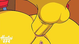 Cartoon Porn Marge and Moe Fucking Anal Creampie