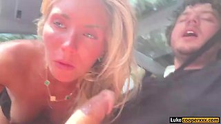 Bonnie Blue English Slut Fucking In Self Driving Car