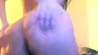 Pregnant girl shows off on webcam