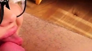 Stepmom Deep Throats Like a Pro