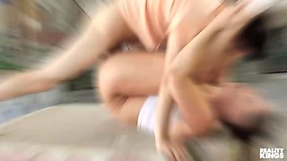 Reality kings - hot tutor Ariella Ferrera has some lesbian fun with college girl Giselle Leon before sharing logan's dick