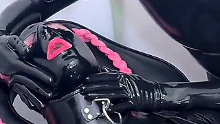 Two Alien Dommes Transforming Boy to Alien Rubber Sissy