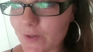 Ashley Ace Putting on Pantyhose