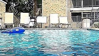 BBW Nurse Vicki Play Time in the Pool with Handsome Harry