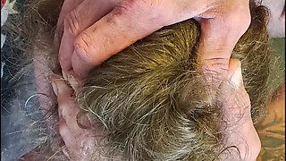 Anisleigh  getting warmed up on a pool table in view of the highway