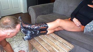 My BF Said You Have to Clean My Cowgirl Boots! Custom Clip