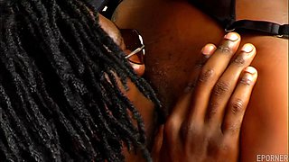 Ebony Brunette Teases with Wild Good Passion