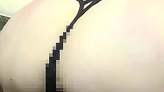 Japanese Sub Wife Throat Fucked While Riding a Dildo (back Angle)