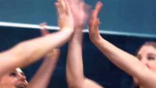 Girlsway - redhead teen stole free-for-all massage ticket, found out glad endings by hot Tiffany Watson!