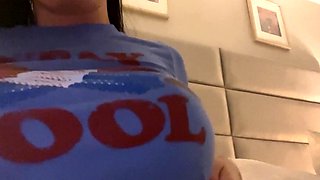 Big boobs milf masturbates with her dildo