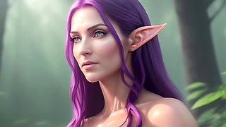 Stellar elven fantasy babes in animated adventures
