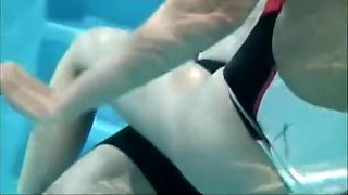 White swimsuit Pool sex {maria}