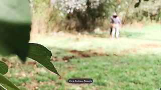 Indian Woman Enjoys Rough Outdoor Fun With Farm Worker - Face Fucked, Anal Sex And Lip Lock Kissing
