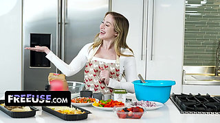 Pregnant Stepmother Gets Fucked by Her Stepson in Her Kitchen