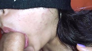 Big Cock Guy Fucks Small Tit Latina Before Her Bath
