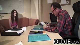 Bubble Butt Young Beauty Fucked During Job Interview 10 Min