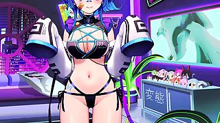 Hentai chick enjoys anal sex at the gym