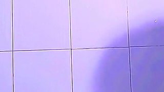 Boob punishment and extremely hard fuck in bathroom