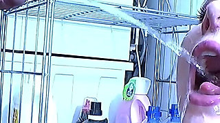 Ggg - Little Slut Swallows a Lot of Piss From Several Men!