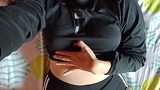 Young Indian Girl Touches Pussy In Public