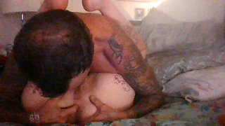 Satin Lady Gets Eaten up