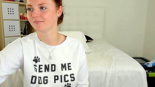Great Big Boobs On Masturbating Redhead