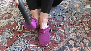 First, the Socks Are Vacuumed, Then Scrubbed, and Then Covered in Cum, POV, JOI, Lady Victoria Valente