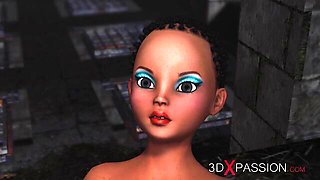 Playful cutie's 3d sex porn