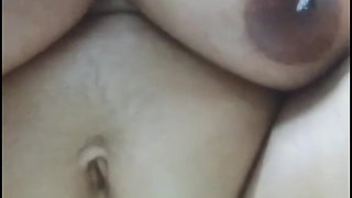 Hot Indian Aunty Big Boobs Pressing and Pussy Fingering