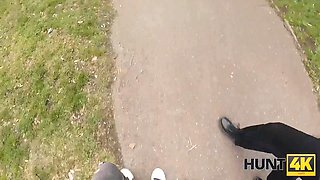 Hunt4k. amateur sex escapade with big-titted stranger