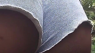 Shaking My Ass Peeing in Hot Pants