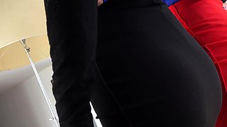 MILF amateur handjob blonde on knees receiving bukkake