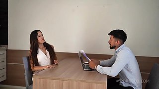 Hot Brazillian Girl Want The Job And She Get Fucked Hard In The Ass